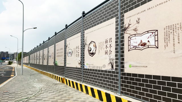 4米高C類裝配式鍍鋅鋼結構圍擋-深圳建筑工程施工外圍圍擋C款